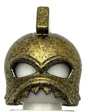 Lego New Speckle Black-Gold Minifigure Headgear Helmet Underwater Atlantis Part