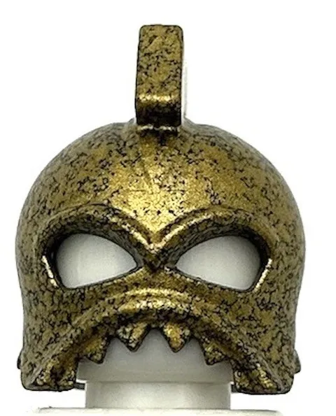 Lego New Speckle Black-Gold Minifigure Headgear Helmet Underwater Atlantis Part