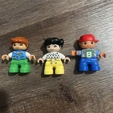 LEGO DUPLO Figures Lot of 3 Boy Girl Child People Family Replacement Rare