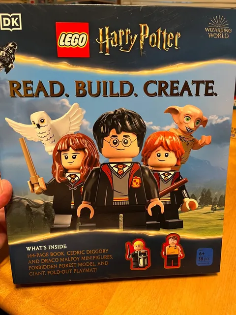 Lego DK Harry Potter Wizarding World Read Build Create Book Poster Legos