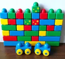 Lot of 37 Lego Duplo PRIMO Large Toddler Building Blocks & Cars