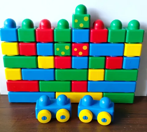 Lot of 37 Lego Duplo PRIMO Large Toddler Building Blocks & Cars