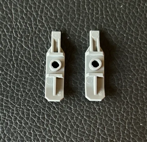 Lego Parts 99774 Lot 2 Dark Bluish Gray Minifigure Utensil Ski Without Hinge
