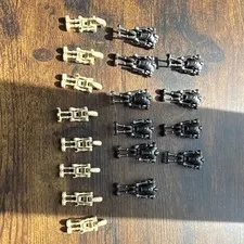 LEGO Star Wars Battle Droid & Super Battle Droid Minifigure Lot of 17 Black/Tan