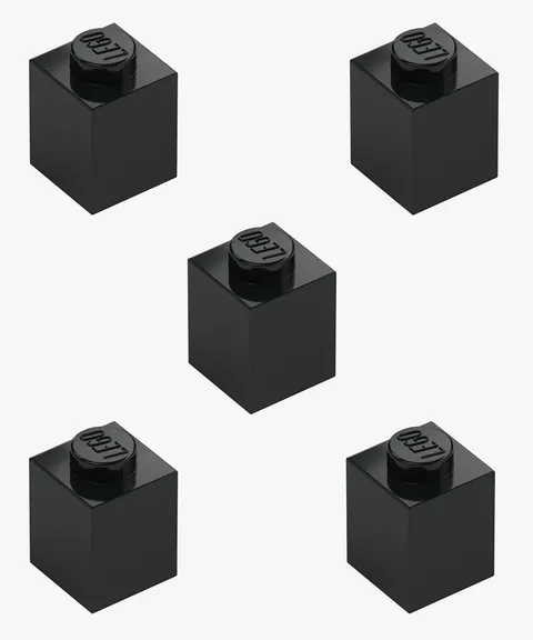 5 New LEGO Black 1x1 Bricks 3005 building blocks brick block 300526