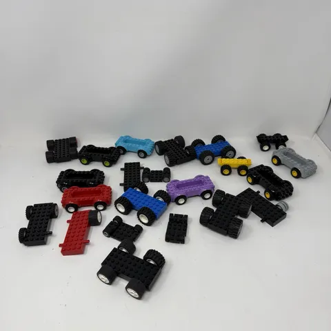 LEGO Vehicle Car Truck Base Plate Lot City Race Lot Car Frames Assorted Cars