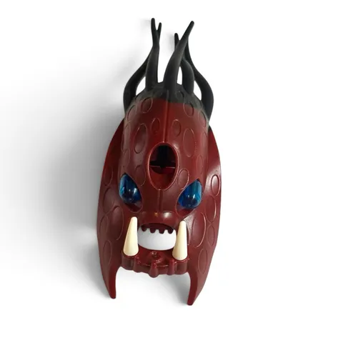 LEGO Bionicle Barraki Kalmah Head Mask 57549pb01 Dark Red Marbled Blue Eyes