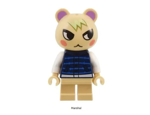 NEW LEGO Animal Crossing Marshal Minifigure Bear Minifig 77048 ani006