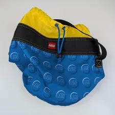 Lego Bucket-Style Cinch-Sack Travel Bag (Blue & Yellow) - Used