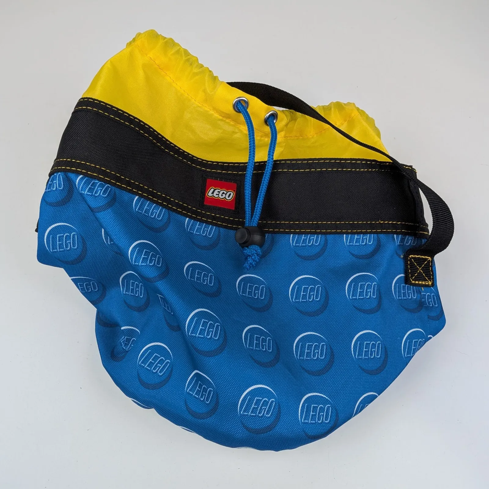 Lego Bucket-Style Cinch-Sack Travel Bag (Blue & Yellow) - Used