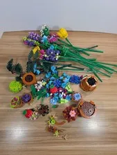 LEGO Botanicals Lot Parts Flower Wildflower Bouquet Foliage Plants Stems Bulk
