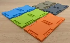 LEGO® Plate 8x16 x 2/3 with Recess / Jack - 71772 in the familiar colours