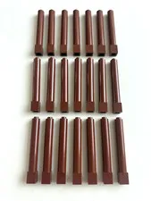 LEGO Bulk Lot of 21 REDDISH BROWN - 1 x 1 x 6 Support Pillar Column 43888