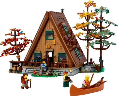 LEGO Ideas A-Frame Cabin 21338 Collectible Display Set NEW DAMAGED BOX