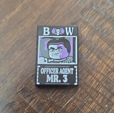 Lego One Piece Frontier Agent Mr 3 Dossier Tile