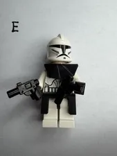 SW217 Lego SW Clone Commander Minifigure with Armor Lock & Weapons from 8014 NEW