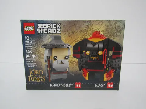 LEGO BRICKHEADZ 40631 THE LORD OF THE RINGS GANDALF THE GREY & BALROG NEW IN BOX