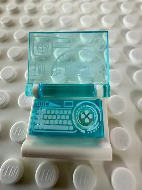 LEGO Minifigure, Utensil Book w Computer Screen, White S.W.O.R.D. 24093pb045