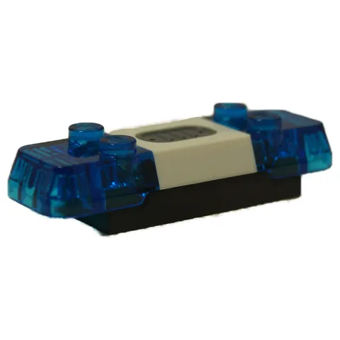 LEGO Light & Sound Siren 40931c01 2x6x1 Police Car Trans-Dark Blue Lights