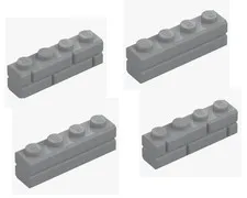 LEGO ® 4x brick 1x4 medium stone grey 15533 6314891 brick modified