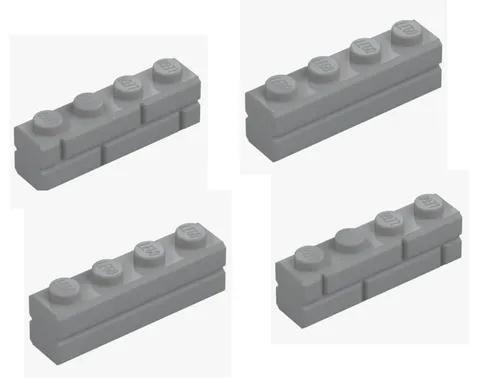 LEGO ® 4x brick 1x4 medium stone grey 15533 6314891 brick modified