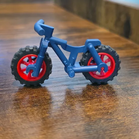LEGO Dark Blue Heavy Mountain Bike Red  Rims Bicycle Riding Cycle