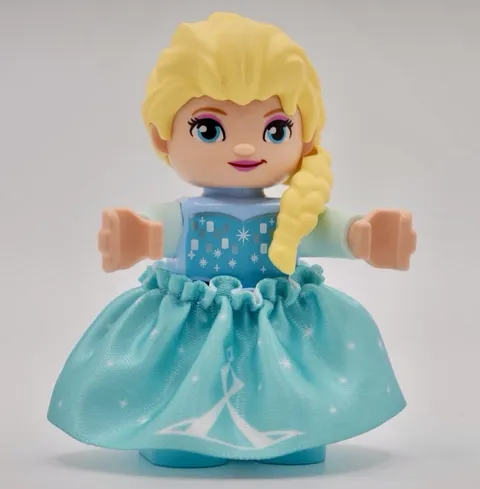LEGO Duplo ELSA Yellow Braid Shoulder w/ Cape and Skirt Frozen Queen Disney