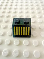 LEGO Slope 45 2 x 2 with Yellow Grille with 7 Vertical Lines 3039p10