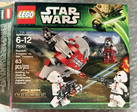 LEGO Star Wars The Old Republic 75001 Republic vs Sith Troopers 63pc with Box