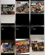 LEGO Star Wars: Star Wars Ships Lot. *Only Vaders Tie Fighter Has Minifigure*