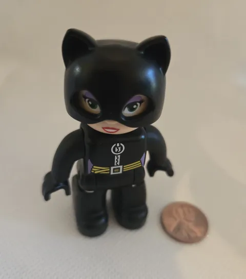 Lego Duplo Cat Woman Dc Super Hero Replacement 2.5" Mini Figure Rare Catwoman