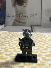ROCKSTEADY LEGO MINI FIG FIGURE teenage mutant ninja turtles rhino skater pizza