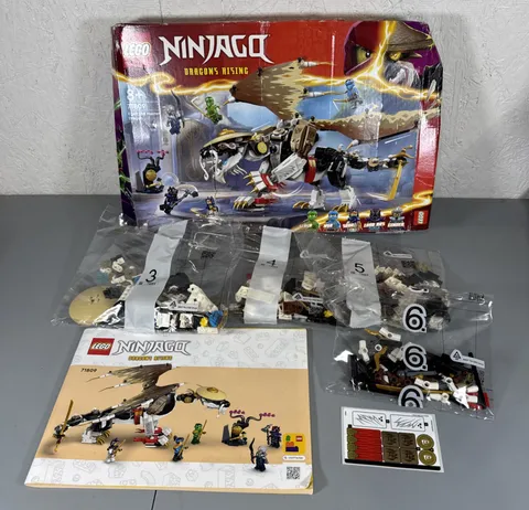 LEGO Ninjago 71809 Egalt Master Dragon Bags 3-6 Sealed Missing Bags 1-2