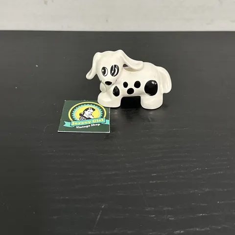 [ Vintage ] Lego Duplo Dog Minifig Dalmation Fire Puppy Pet Animal Black & White