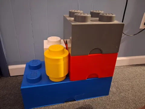 Lego brand Multi-pack storage boxes set of 5