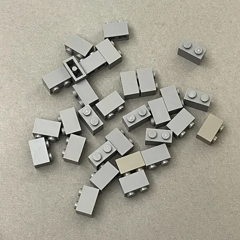 Lego 3004 Dark Gray Replacement Parts Pieces Lot of 30