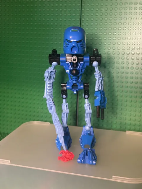 LEGO Bionicle Toa Mata Tahu 8534 Blue Kanohi Hau Custom Moc Read Description 