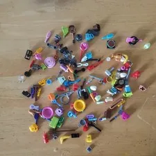 Lego large lot of 100+ Pcs Accessories Food Kitchen Utensils Instruments Purses