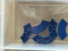 LEGO Parts - Dark Blue Tile, Round Corner 2 x 2 Macaroni - No 27925 - QTY 5