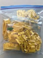 LEGO Yellow Brick Pieces 1lb Bulk Lot