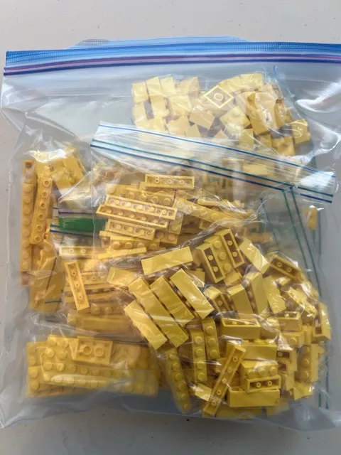 LEGO Yellow Brick Pieces 1lb Bulk Lot