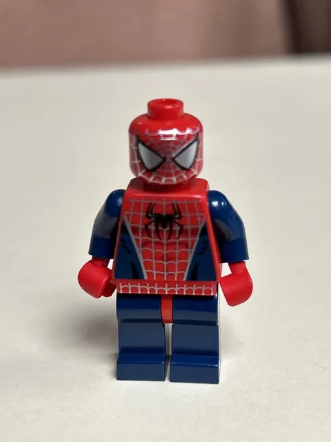 RARE Lego Spider-Man 3 2004 Dark Blue, Silver Webbing Minifigure