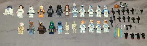 Lego Star Wars Lot Mini Figures/ Vehicles/ Weapons & Accessories