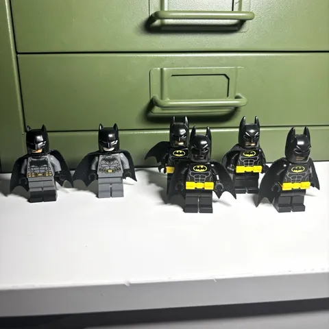 LEGO Batman Minifigures Lot - 5 Figures Black & Gray Super Heroes Theme