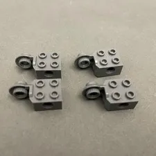 Lego 48171 Dark Blue Gray Replacement Add-on Pieces Parts Lot of 4