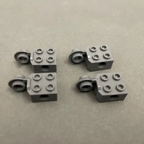 Lego 48171 Dark Blue Gray Replacement Add-on Pieces Parts Lot of 4