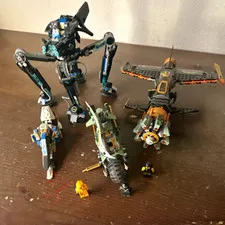 LEGO Mixed Lot Aircraft & Vehicles Robot Builds Minifigures Multicolor Parts