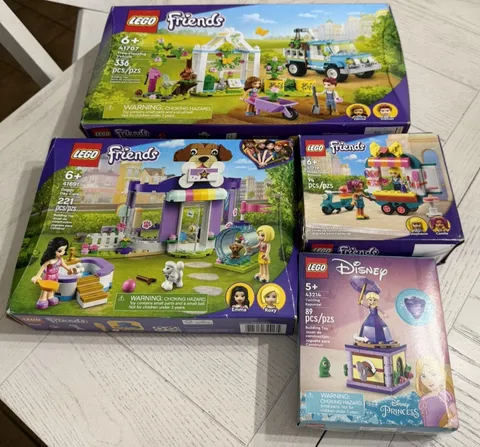Lot of Friends Legos & Disney Legos- Complete Sets