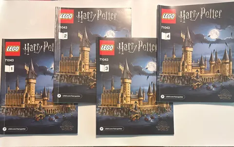 LEGO - Harry Potter Hogwarts Castle - 71043 - Instruction Manual Only Book 1-4