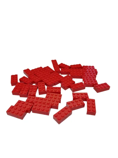 100% Authentic Lego Basic Bricks 2x4 (#3001) Building Blocks 42 Pieces